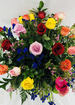 3 dozen long stem multi colored roses thumb