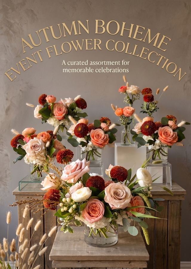 Autumn Boheme Event Flower Collection by The Flower Alley