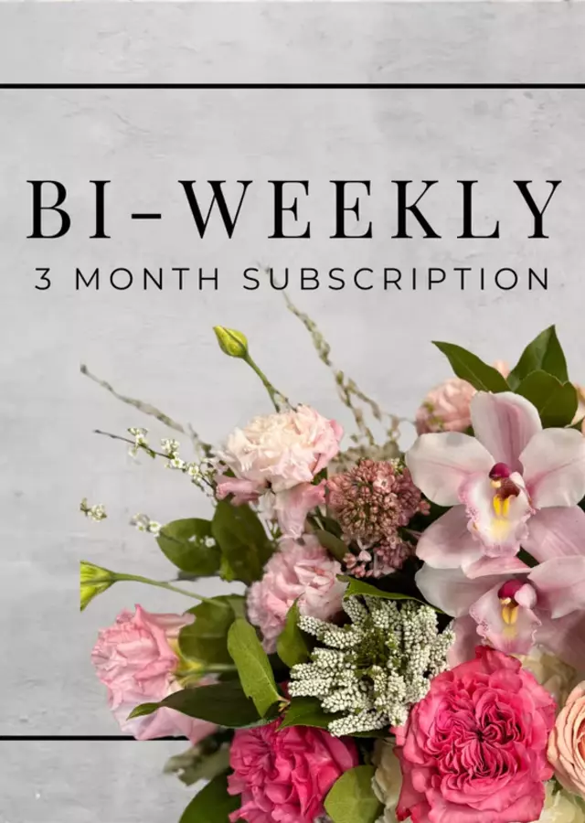 Display of Bi-Weekly Flower Subscription - 3 Months by The Flower Alley