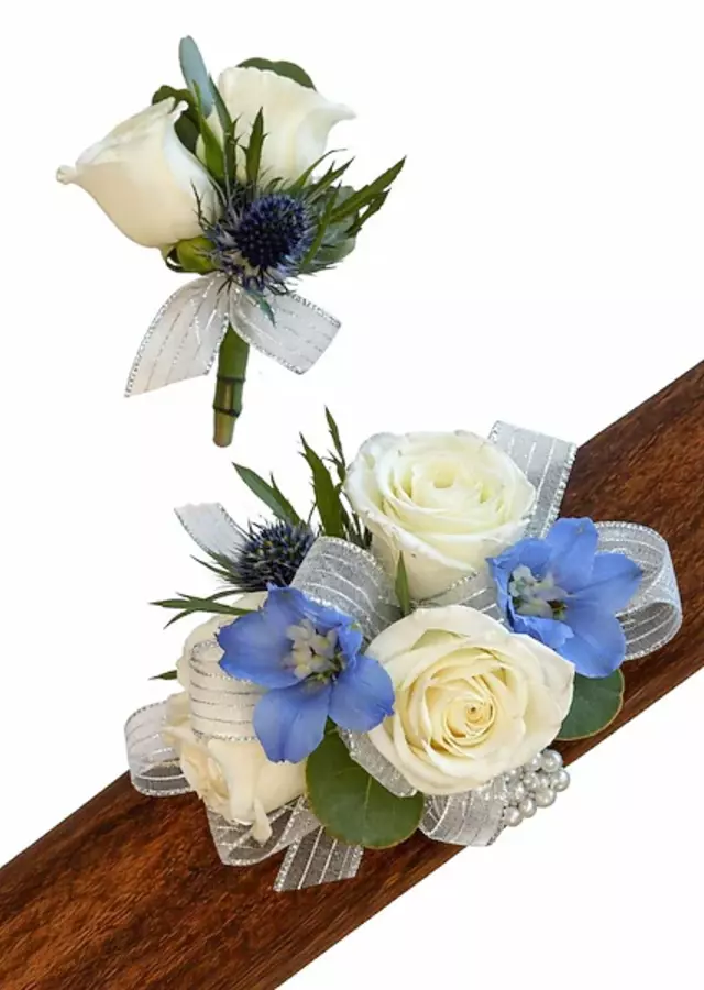 Blue & White Matching Set by The Flower Alley