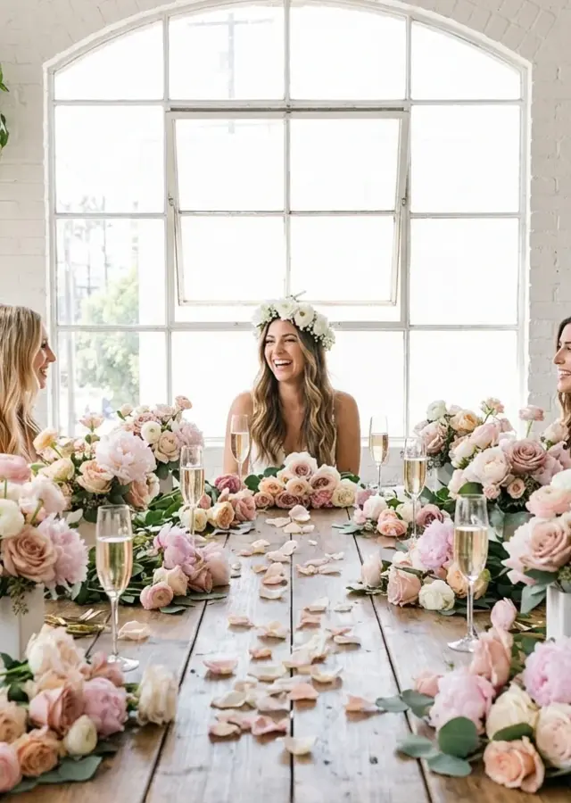 Display of Bride & Blooms | Private Bridal & Bachelorette Workshop by The Flower Alley