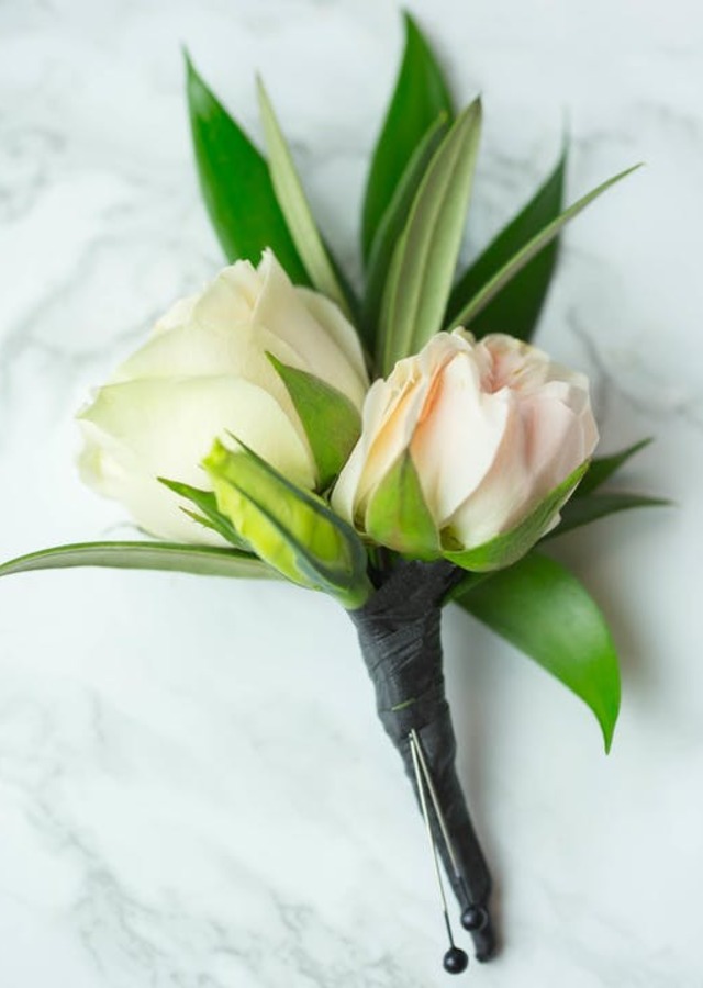 Display of Fairytale Boutonniere by The Flower Alley