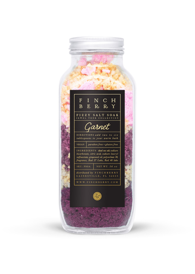 Fizzy Salt Soak - Garnet by The Flower Alley