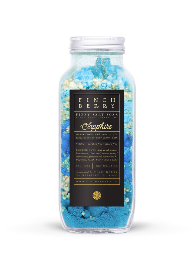 Fizzy Salt Soak - Sapphire by The Flower Alley