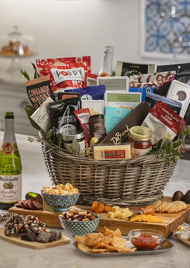 Gourmet Party Basket by The Flower Alley