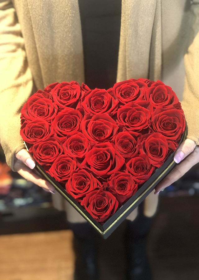 Heart Preserved Roses by The Flower Alley