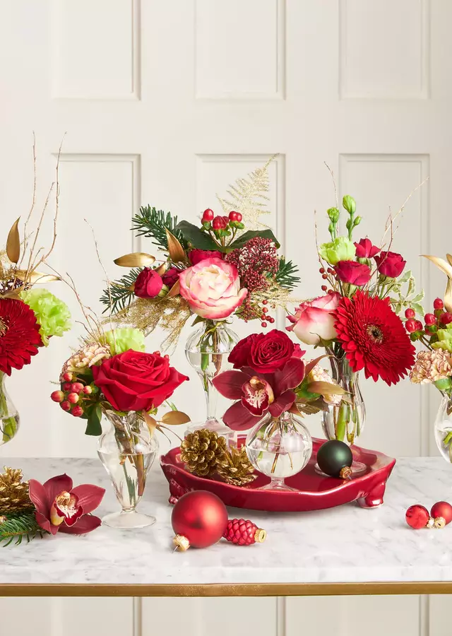 Holiday Budvase Collection by The Flower Alley