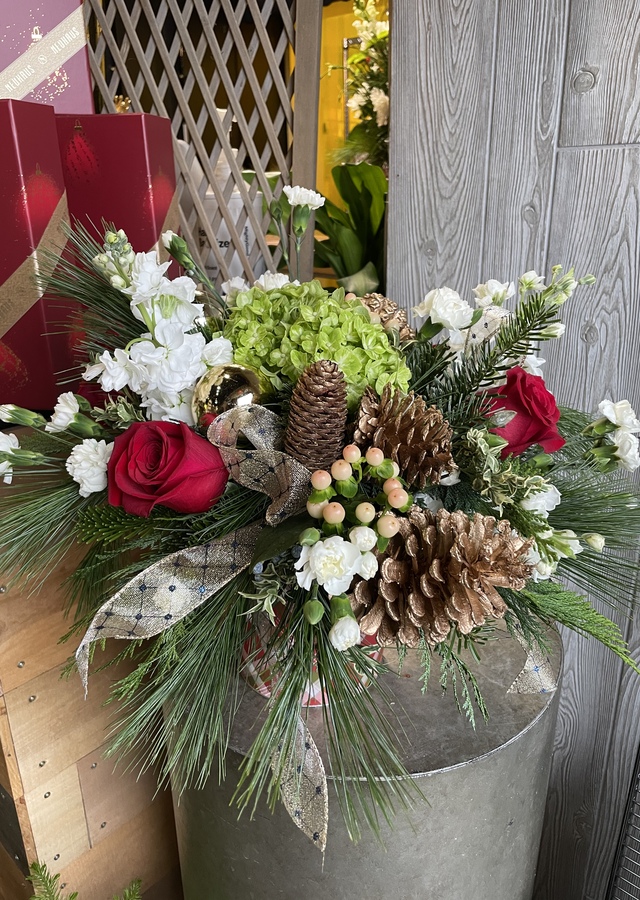 Display of Holiday Traditions by The Flower Alley