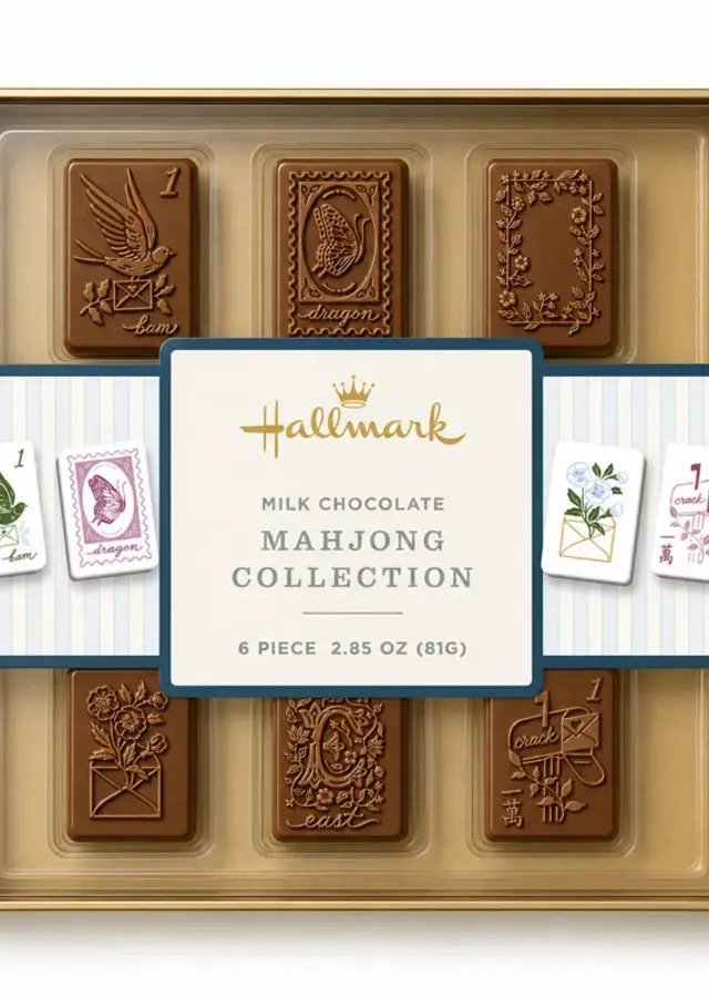 Display of Milk Mahjong Collection 6 PC by The Flower Alley