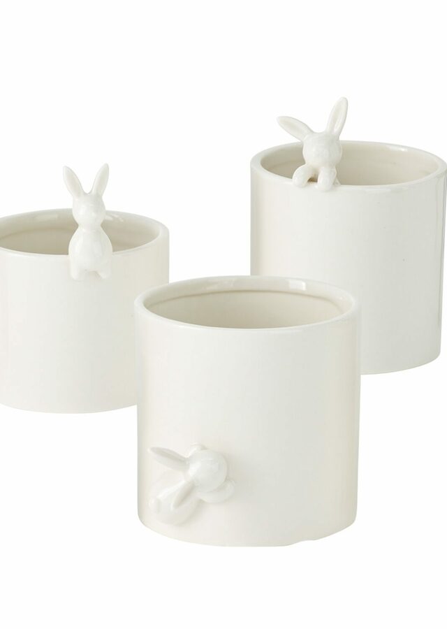 Peeking Bunny Pot Set by The Flower Alley