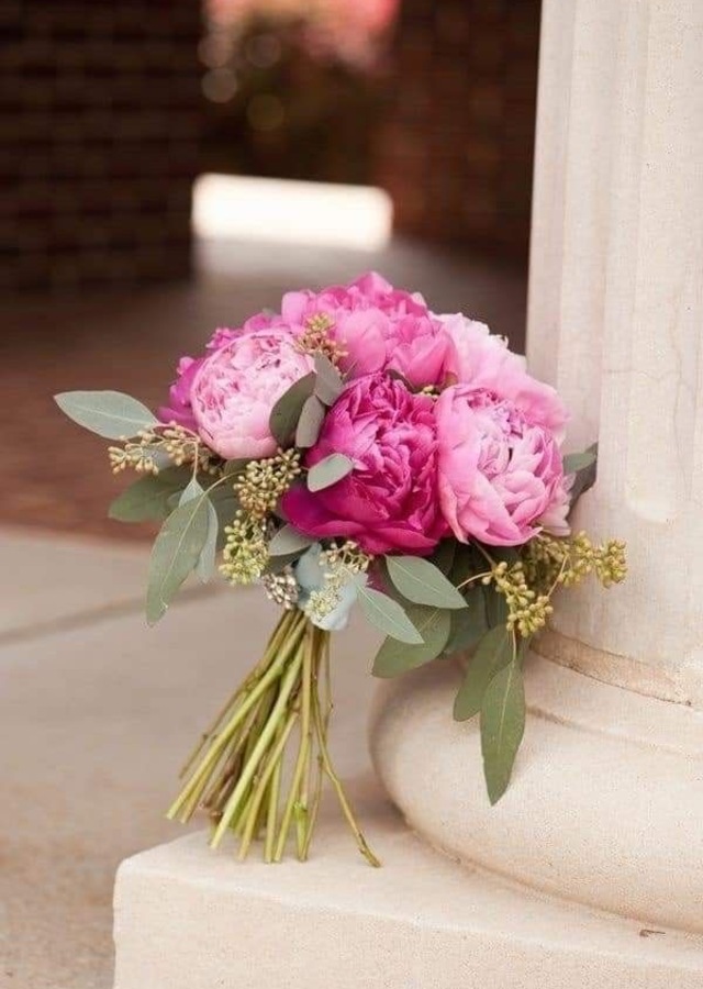 Peony Hand Held Bouquet by The Flower Alley