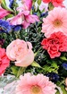 Closeup photo thumb secret admirer bouquet