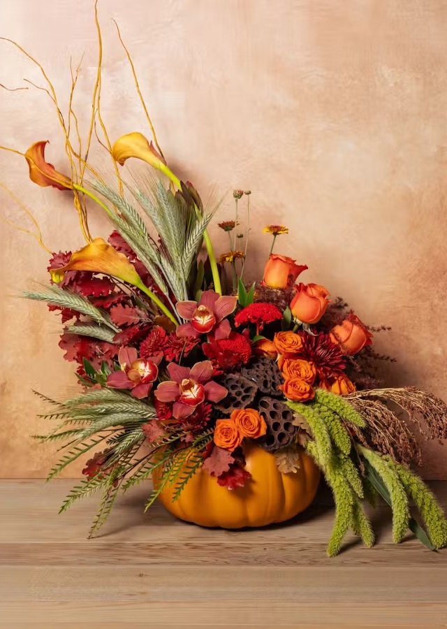 The Flower Alley Couture Pumpkin by The Flower Alley