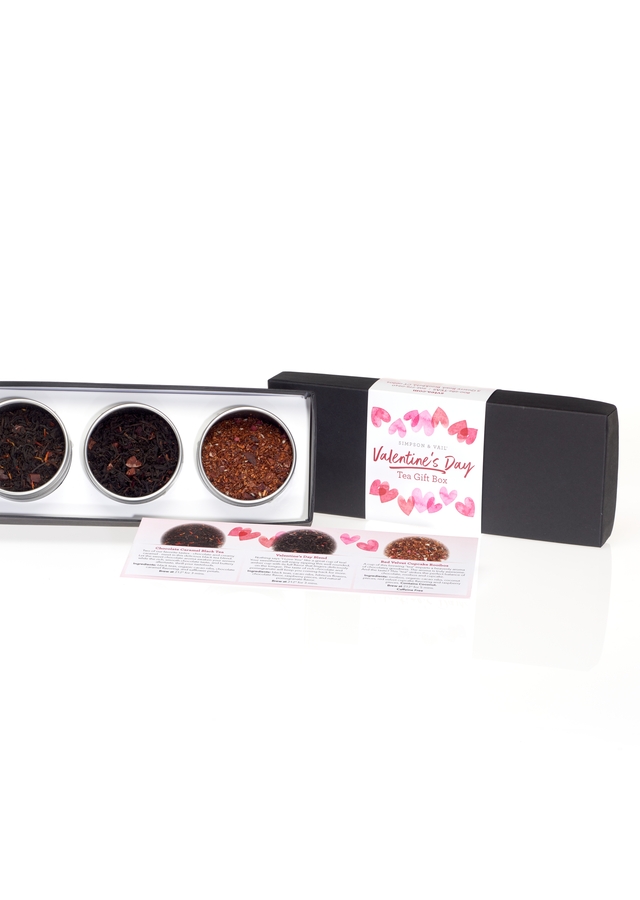 Valentine's Day Tea Tin Gift Box - 3 Types by The Flower Alley
