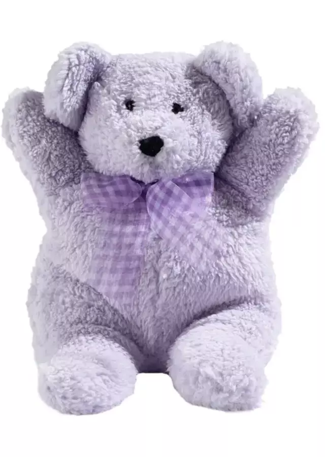 Warming Teddy Bear - Lou the Lavender Bear by The Flower Alley