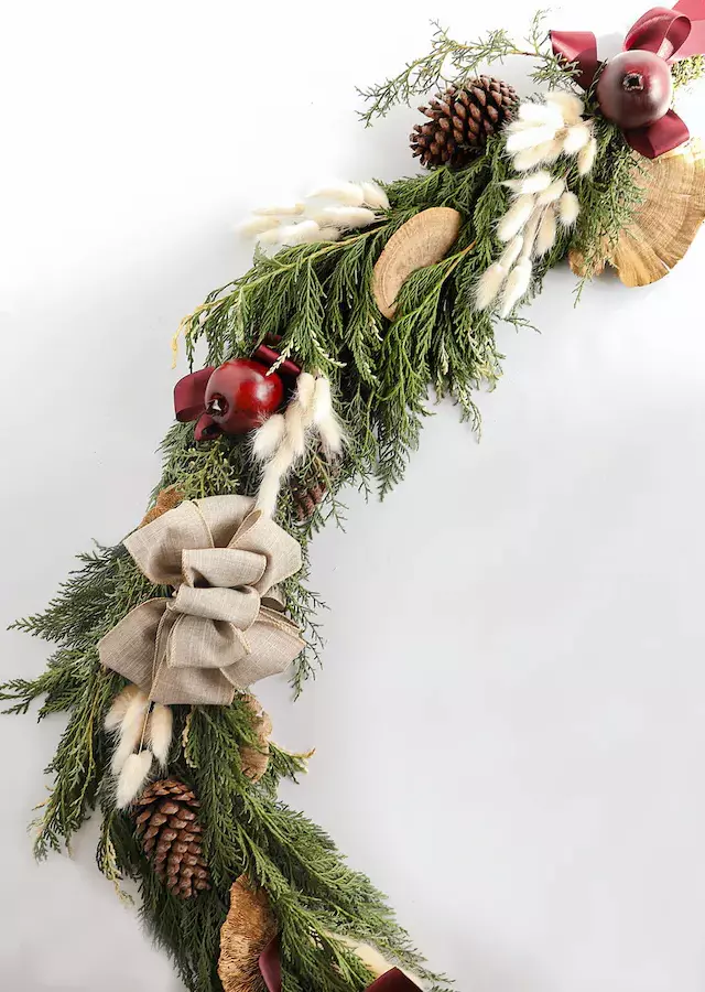 Winter Woodland Garland by The Flower Alley